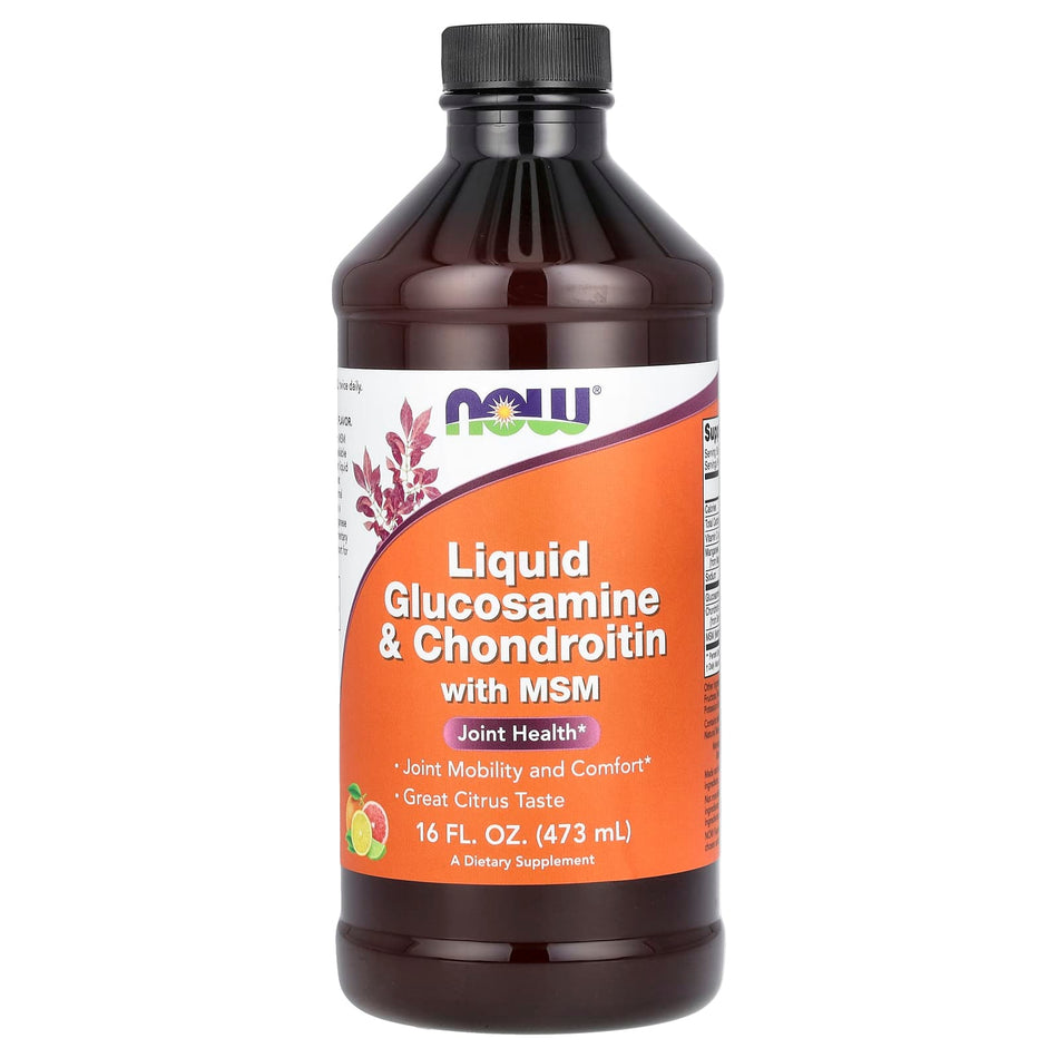 Glucosamina e condroitina con liquido MSM - 473 ml.