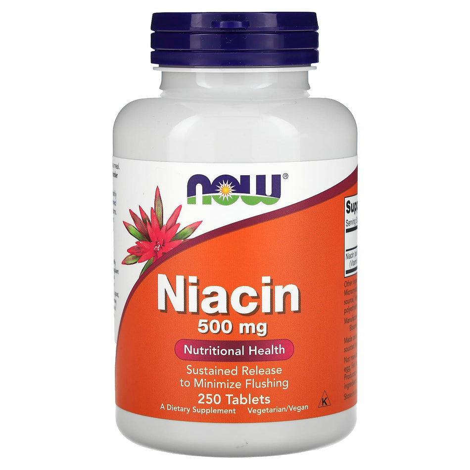 Niacin, 500mg - 250 tablets