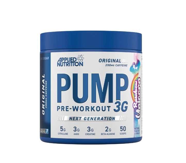 Pump 3G Pre-Workout, Rainbow Unicorn - 375 grams - Applied Nutrition