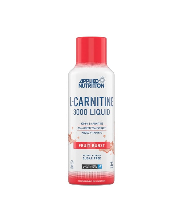 L-Carnitine Liquid 3000 &amp; Green Tea, Fruit Burst - 495 ml. - Applied Nutrition