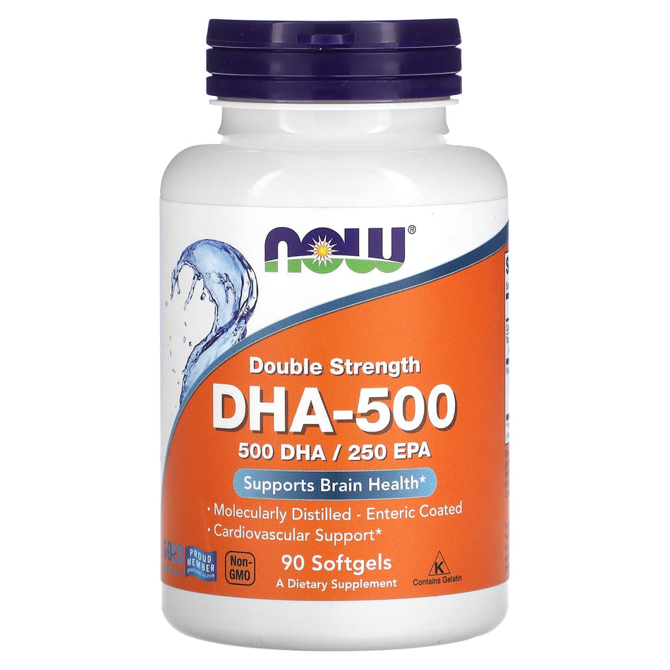 DHA-500, 500 DHA / 250 EPA - 90 cápsulas blandas