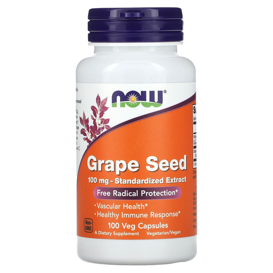 Extracto estandarizado de semilla de uva, 100 mg - 100 cápsulas