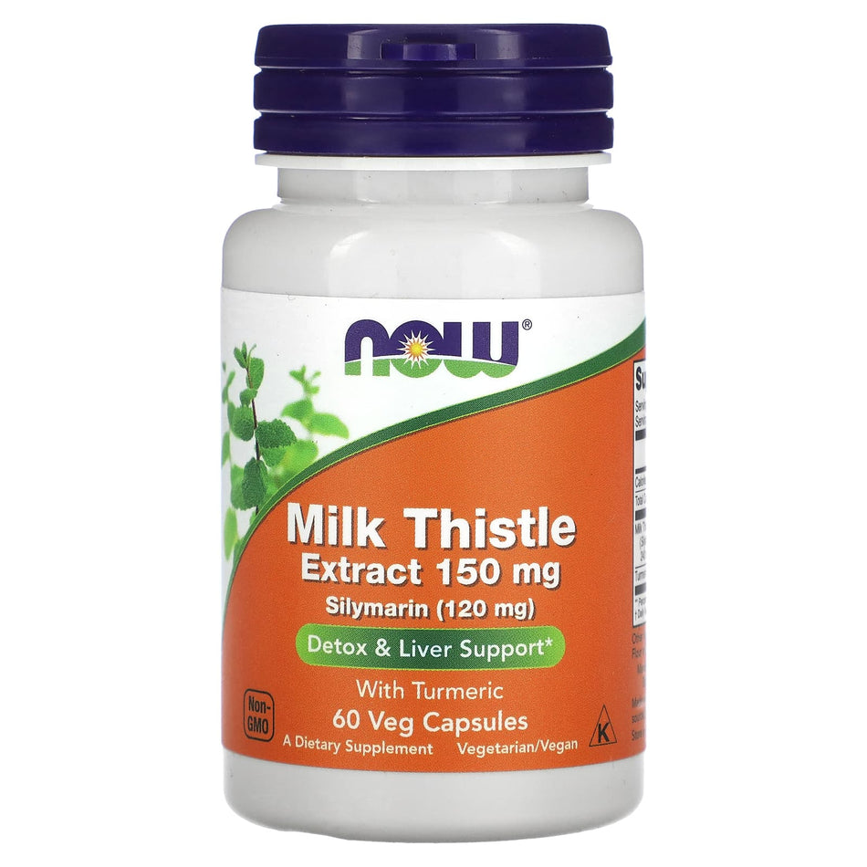 Milk Thistle Extract with Turmeric, 150mg - 60 vcaps