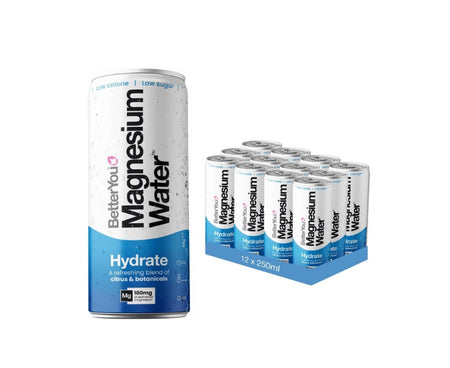 Magnesium Water Hydrate, Citrus &amp; Botanicals - 12 x 250 ml. - BetterYou