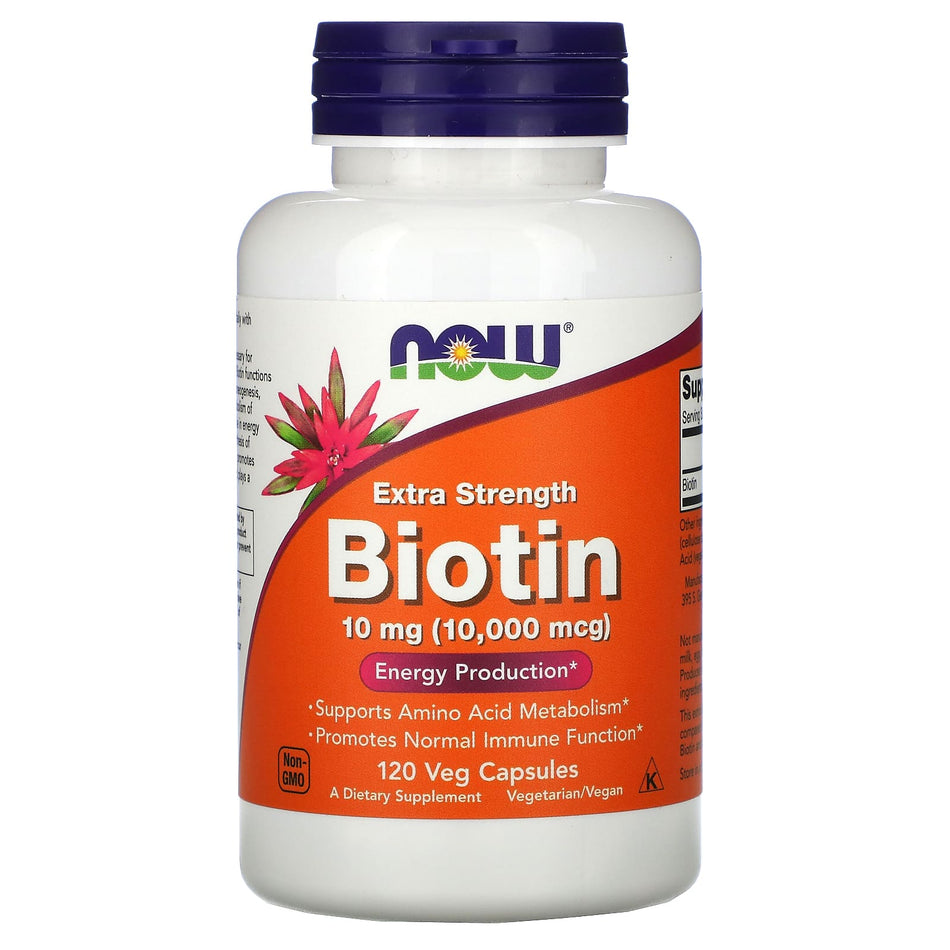 Biotin, 10mg Extra Strength - 120 vcaps
