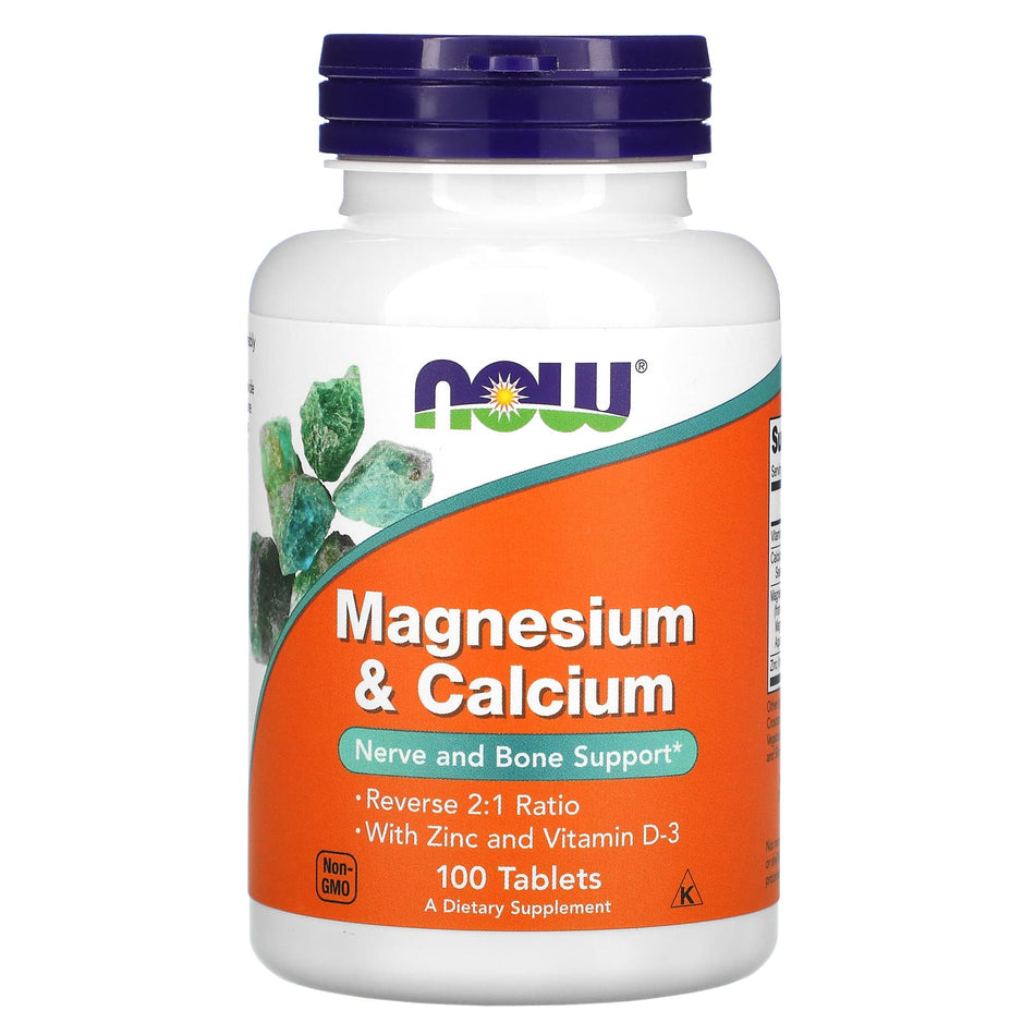 Magnesio e calcio con zinco e vitamina D3 - 100 compresse