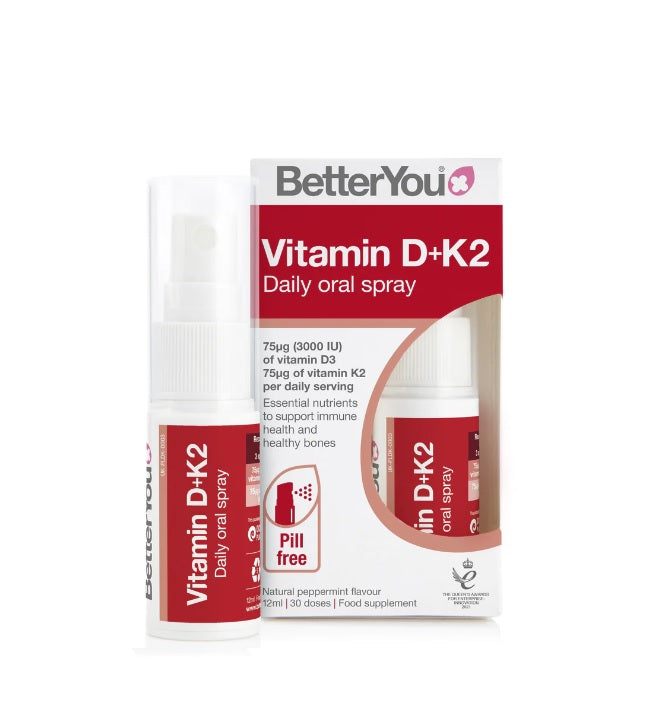 DLux+ Vitamin D+K2 Daily Oral Spray - 12 ml. - BetterYou