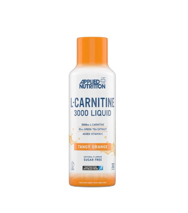 L-Carnitine Liquid 3000 &amp; Green Tea, Tangy Orange - 495 ml. - Applied Nutrition