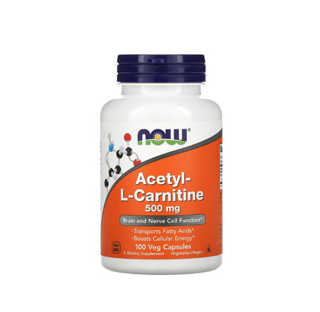 Acetyl-L-Carnitine 500mg 100 vcaps Now Foods