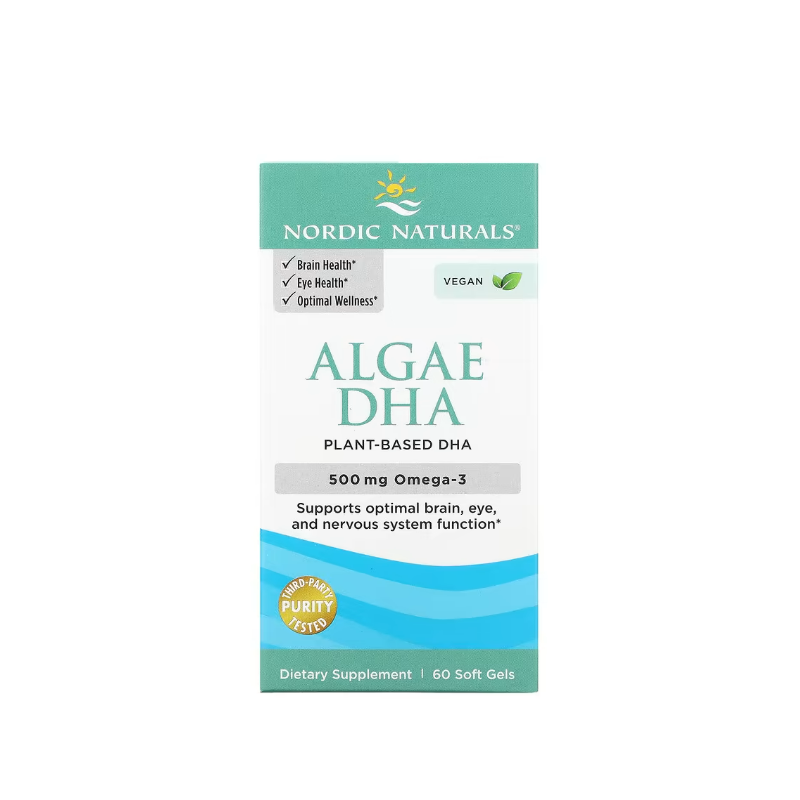 Algae DHA, 500mg 60 softgels - Nordic Naturals