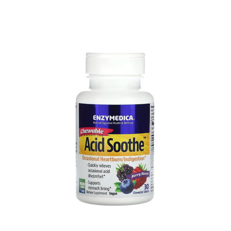 Acid Soothe, Berry 30 chewables - Enzymedica