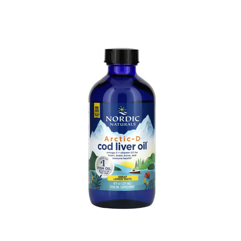 Arctic-D Cod Liver Oil, Lemon 237 ml - Nordic Naturals