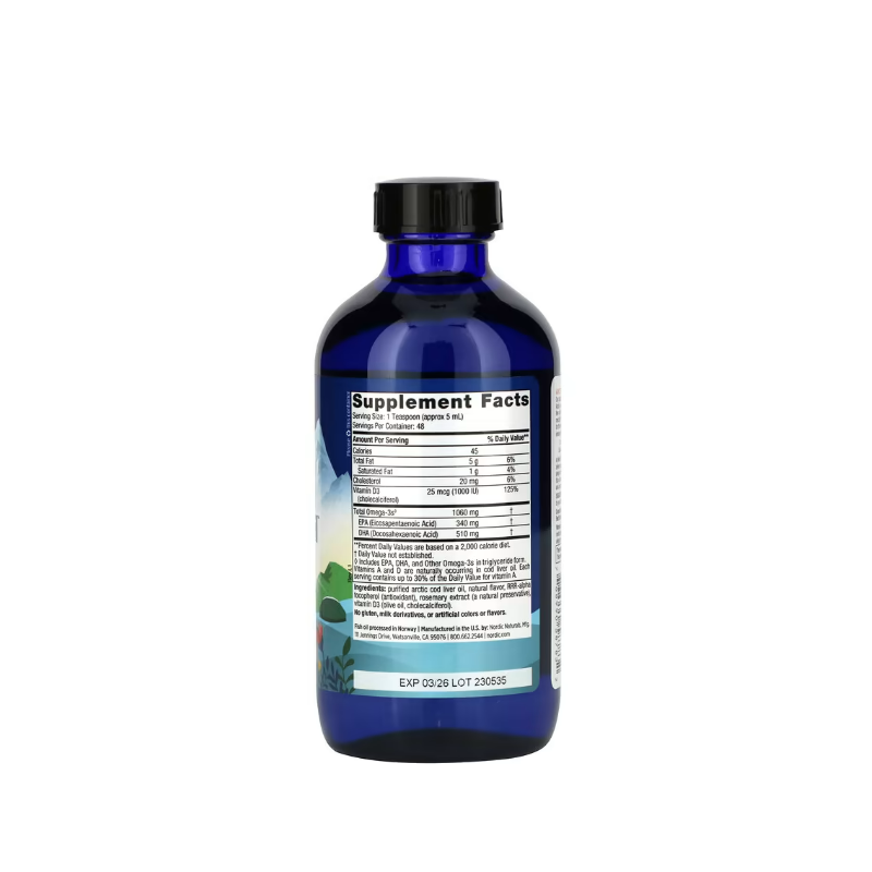 Arctic-D Cod Liver Oil, Lemon 237 ml - Nordic Naturals