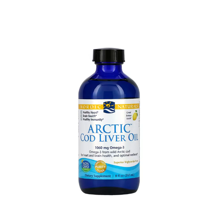 Arctic Cod Liver Oil, 1060mg Lemon 237 ml - Nordic Naturals