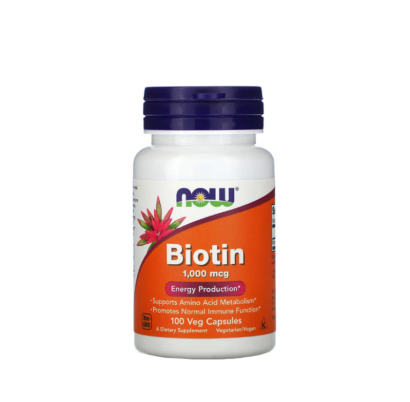 Now Foods Biotin, 1000mcg 100 vcaps