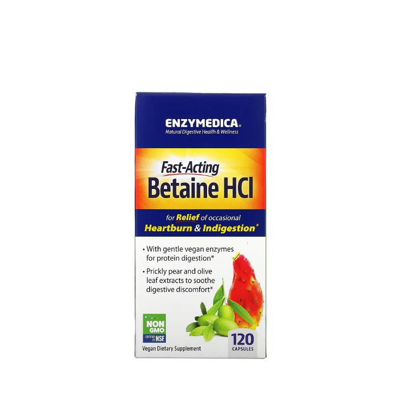 Betaine HCl 120 caps - Enzymedica