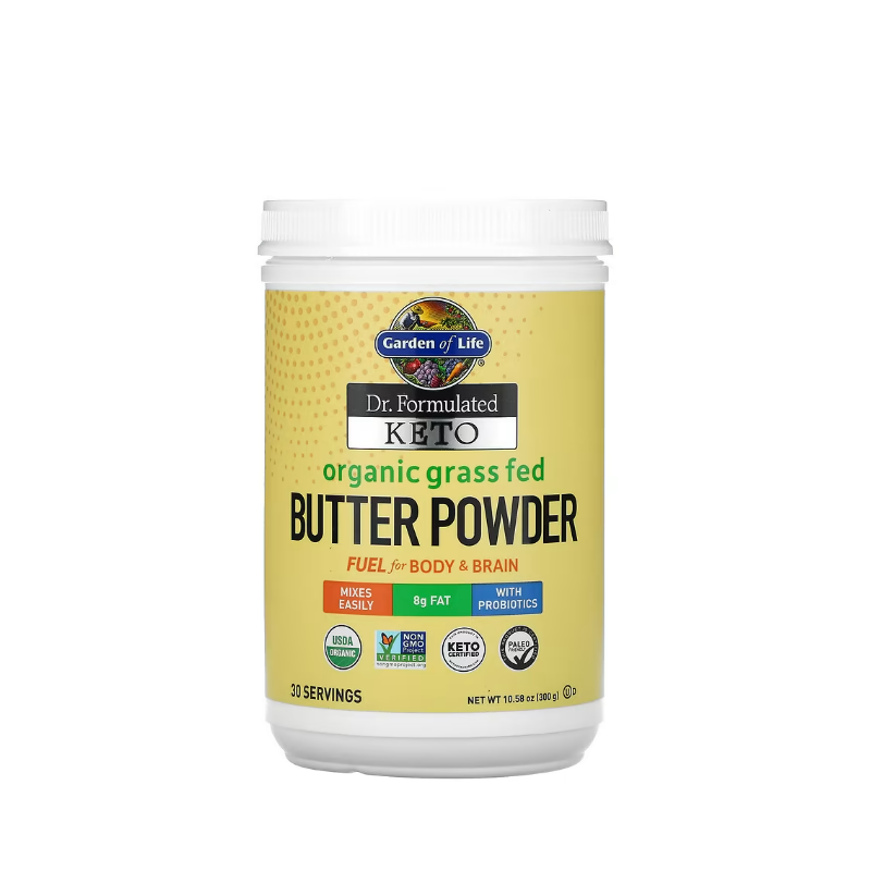 Dr. Formulated Organic Grass Fed Butter Powder 300 grams - Garden Of Life