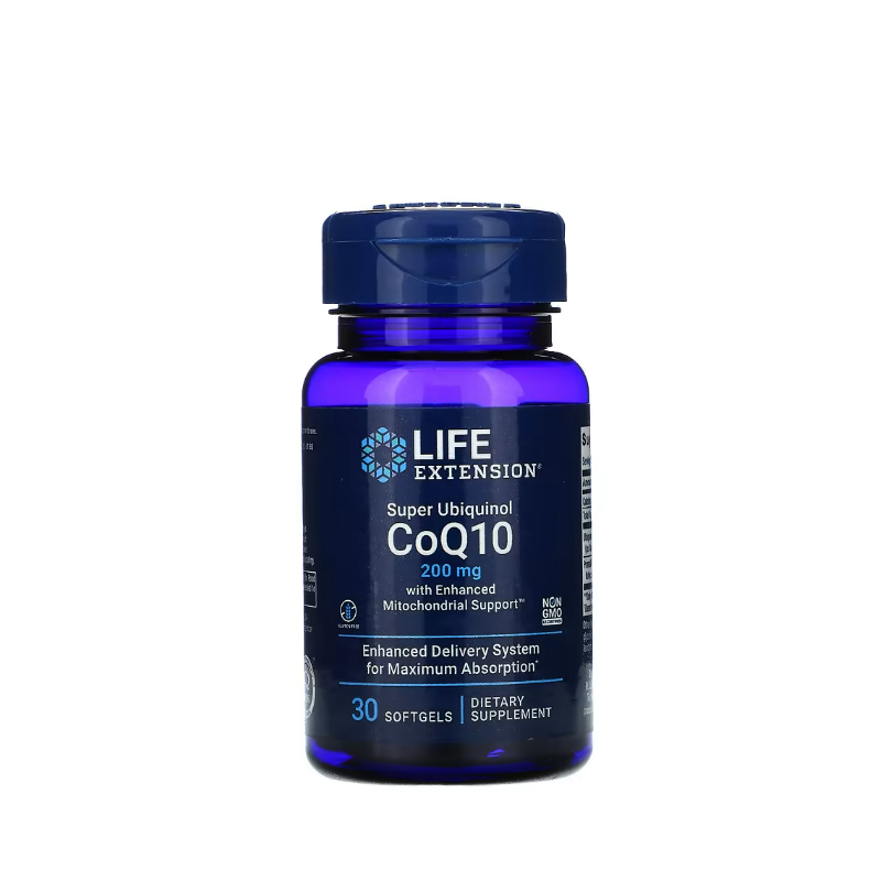 Super Ubiquinol CoQ10 with Enhanced Mitochondrial Support, 200mg 30 softgels - Life Extension