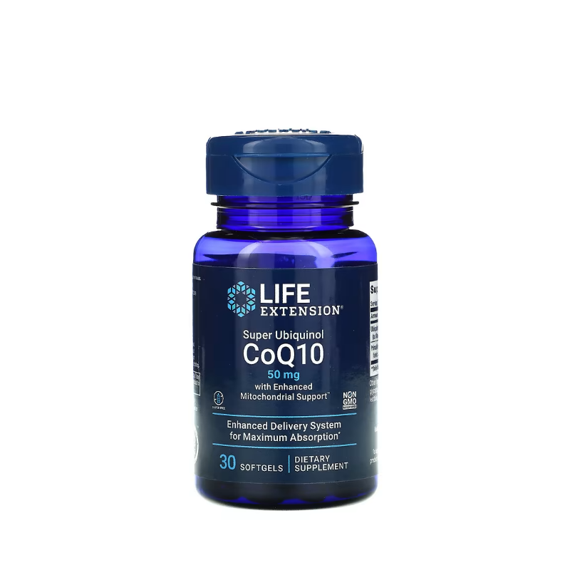 Super Ubiquinol CoQ10 with Enhanced Mitochondrial Support, 50mg 30 softgels - Life Extension