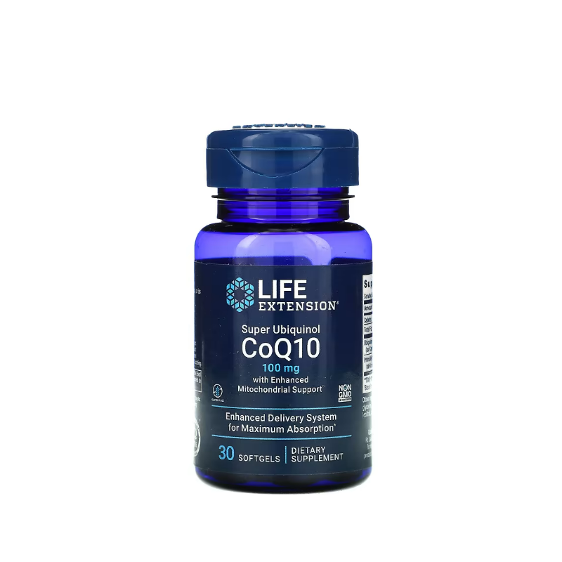 Super Ubiquinol CoQ10 with Enhanced Mitochondrial Support, 100mg 30 softgels - Life Extension