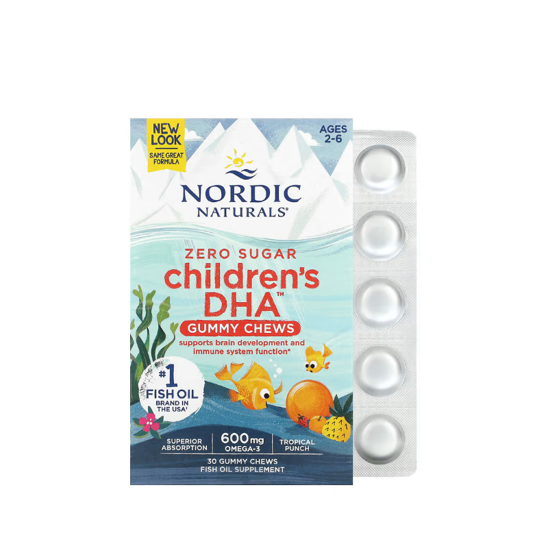 Children's DHA Gummies, 600mg 30 gummies - Nordic Naturals