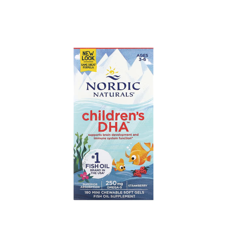 Children's DHA, 250mg Strawberry 180 softgels - Nordic Naturals