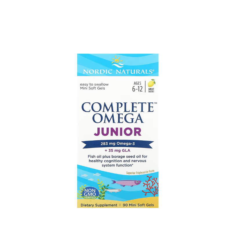 Complete Omega Junior, 283mg Lemon 90 softgels - Nordic Naturals