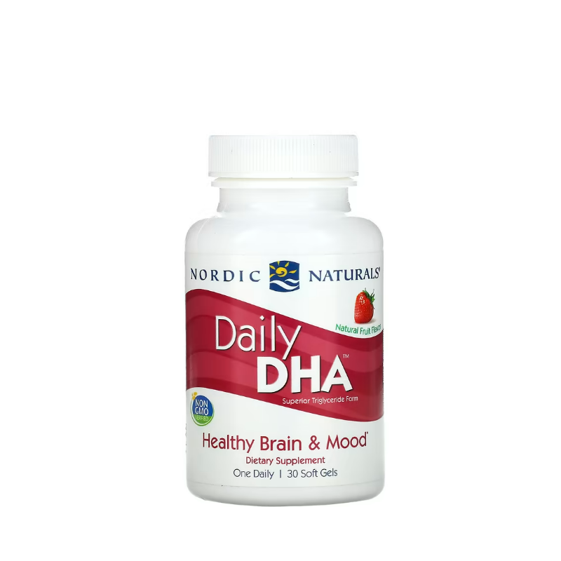 Daily DHA, Strawberry 30 softgels - Nordic Naturals