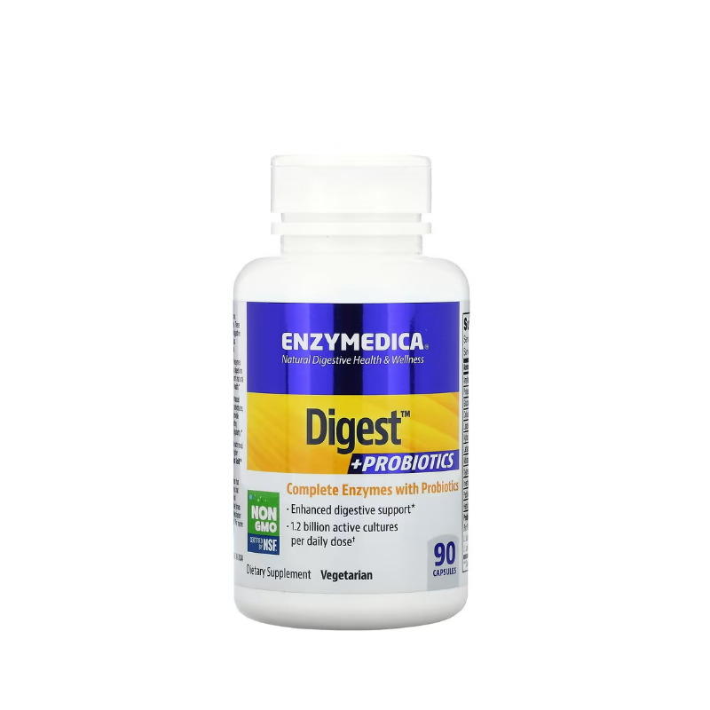Digest + Probiotics 90 caps - Enzymedica