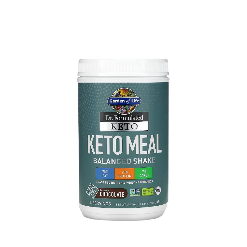 Dr. Formulated Keto Meal, Chocolate 700 grams - Garden Of Life