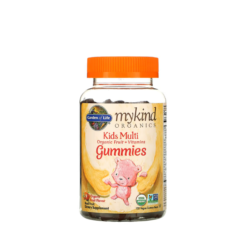 Mykind Organics Kids Multi Gummies, Organic Fruit Flavor 120 vegan gummy bears - Garden Of Life