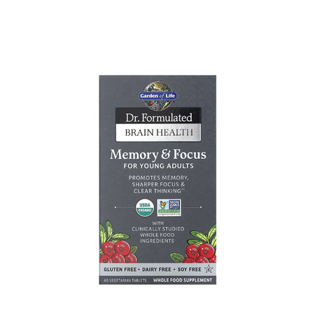 Dr. Formulated Memory & Focus for Young Adults 60 vegetarian tabs - Garden Of Life