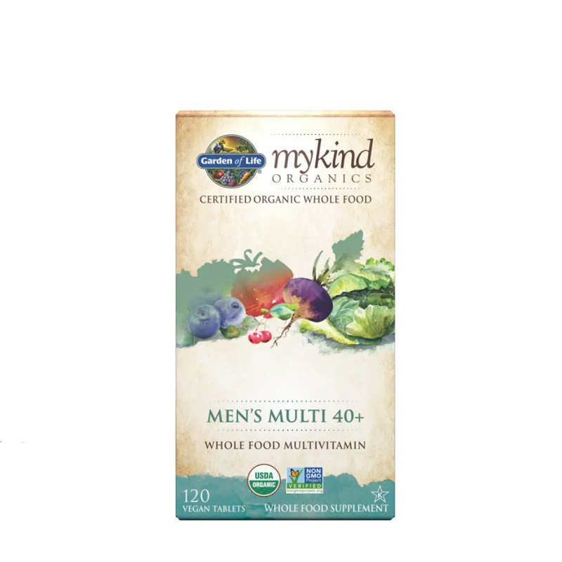 Mykind Organics Men's Multi 40+ 120 vegan tabs - Garden Of Life