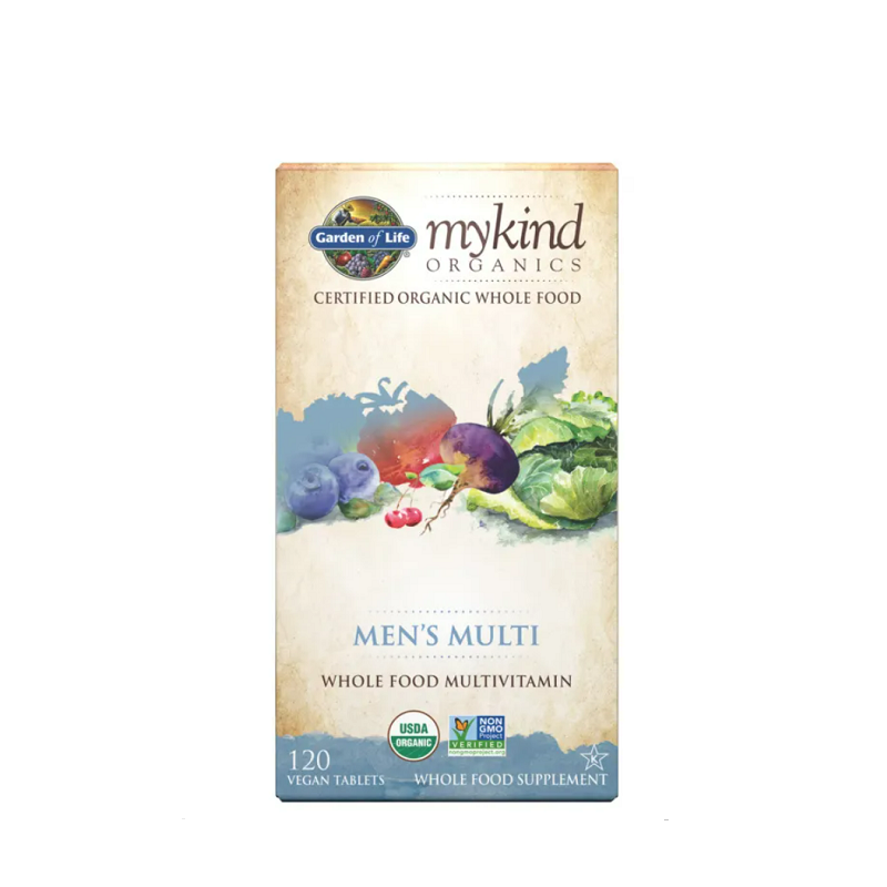 Mykind Organics Men's Multi 120 vegan tabs - Garden Of Life