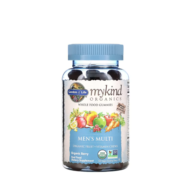 Mykind Organics Men's Multi Gummies, Organic Berry 120 vegan gummy drops - Garden Of Life