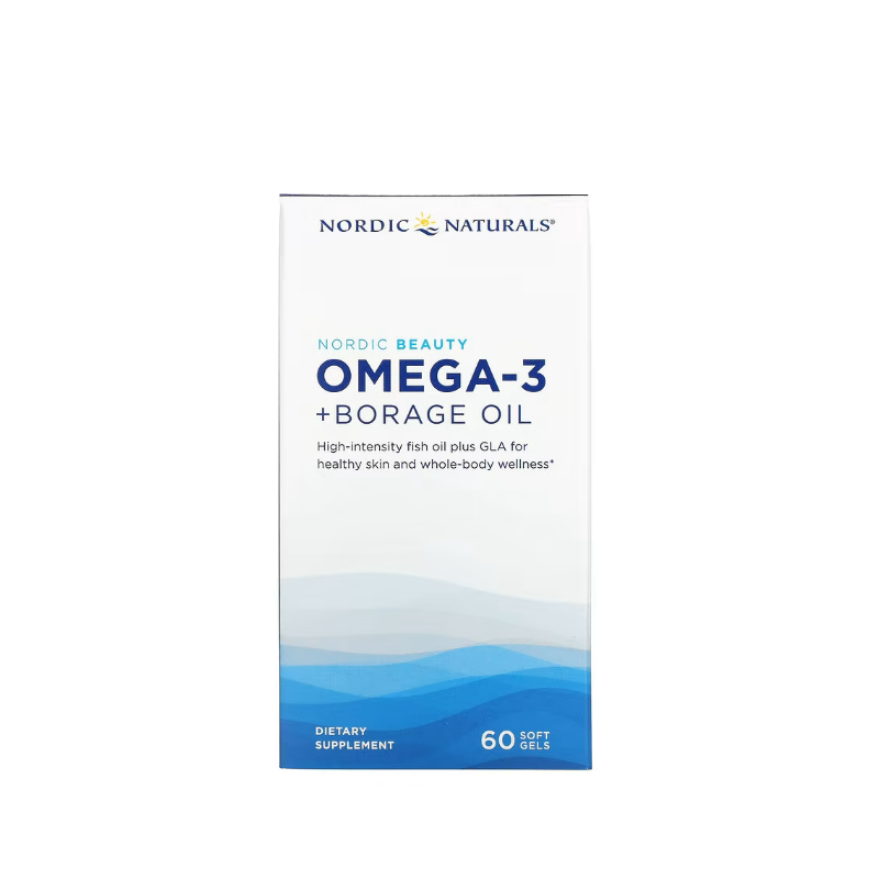 Nordic Beauty Omega-3 + Borage Oil 60 softgels - Nordic Naturals