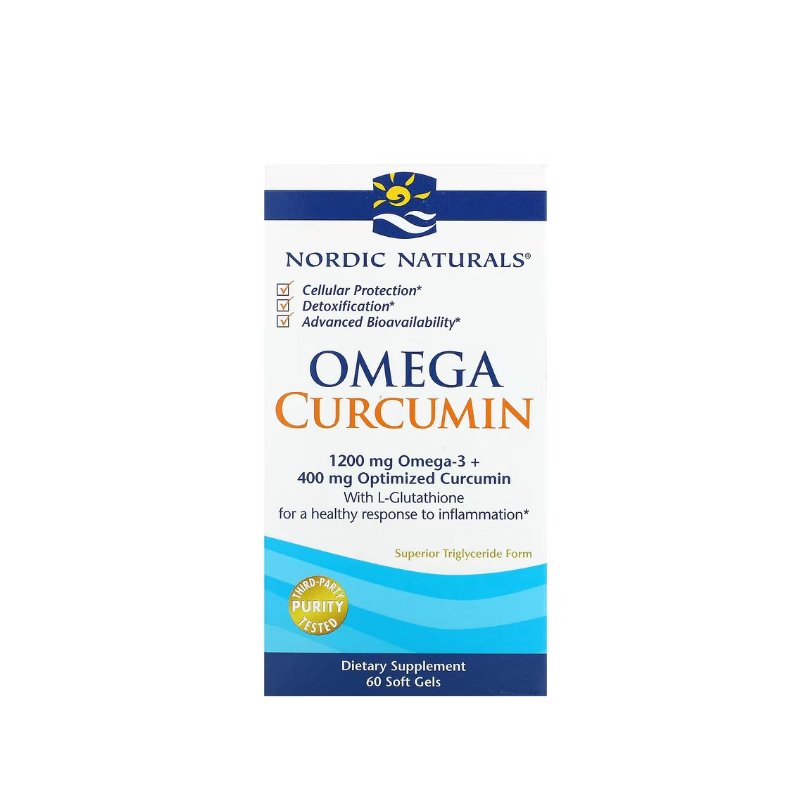 Omega Curcumin, 1200mg 60 softgels - Nordic Naturals