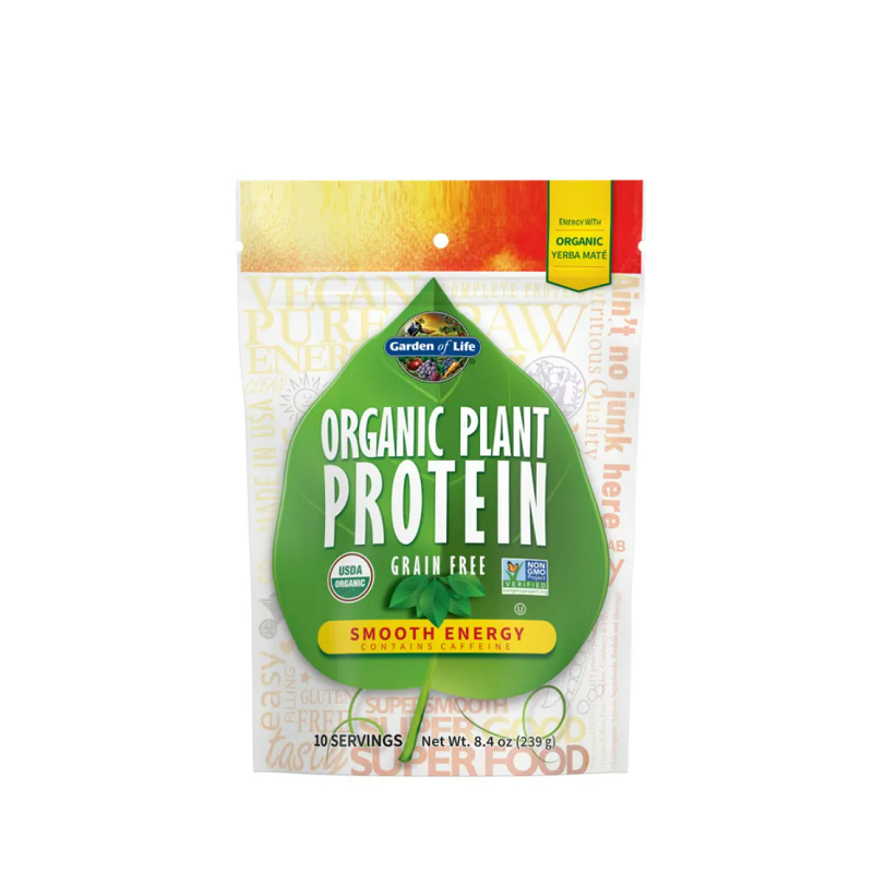 Organic Plant Protein, Smooth Energy 239 grams - Garden Of Life