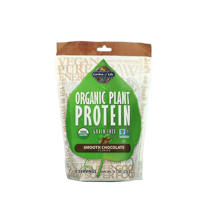 Organic Plant Protein, Smooth Chocolate 276 grams - Garden Of Life