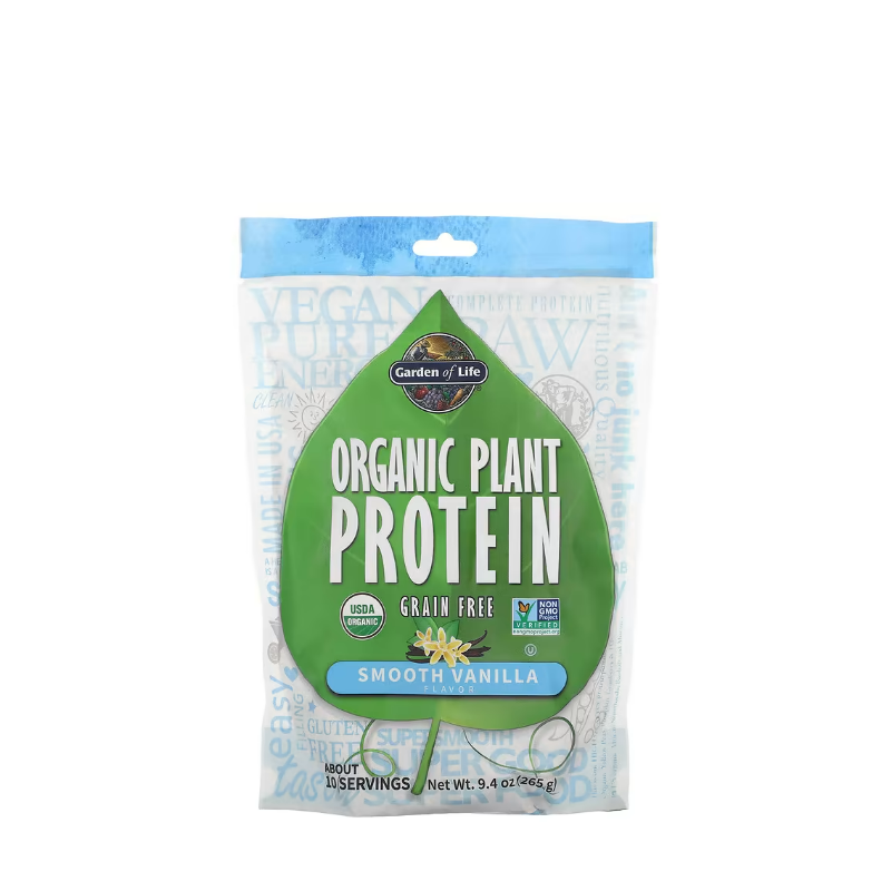 Organic Plant Protein, Smooth Vanilla 265 grams - Garden Of Life