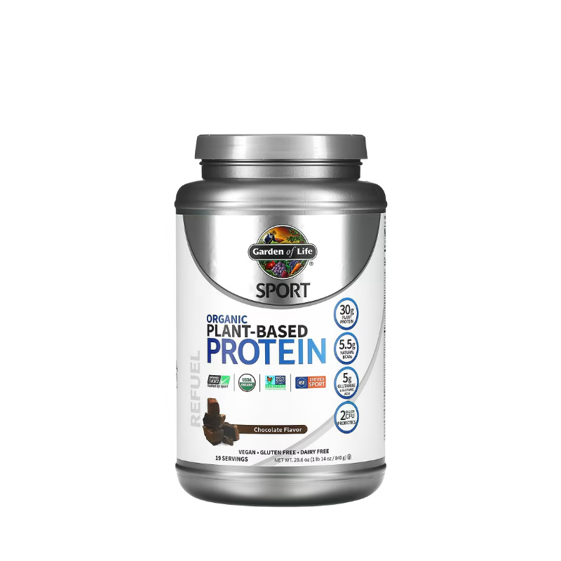 Sport Organic Plant-Based Protein, Chocolate 840 grams - Garden Of Life