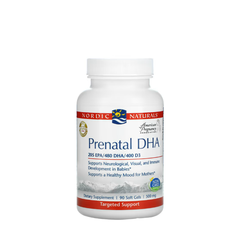 Prenatal DHA, 830mg Unflavored (EAN 768990500947) 90 softgels - Nordic Naturals