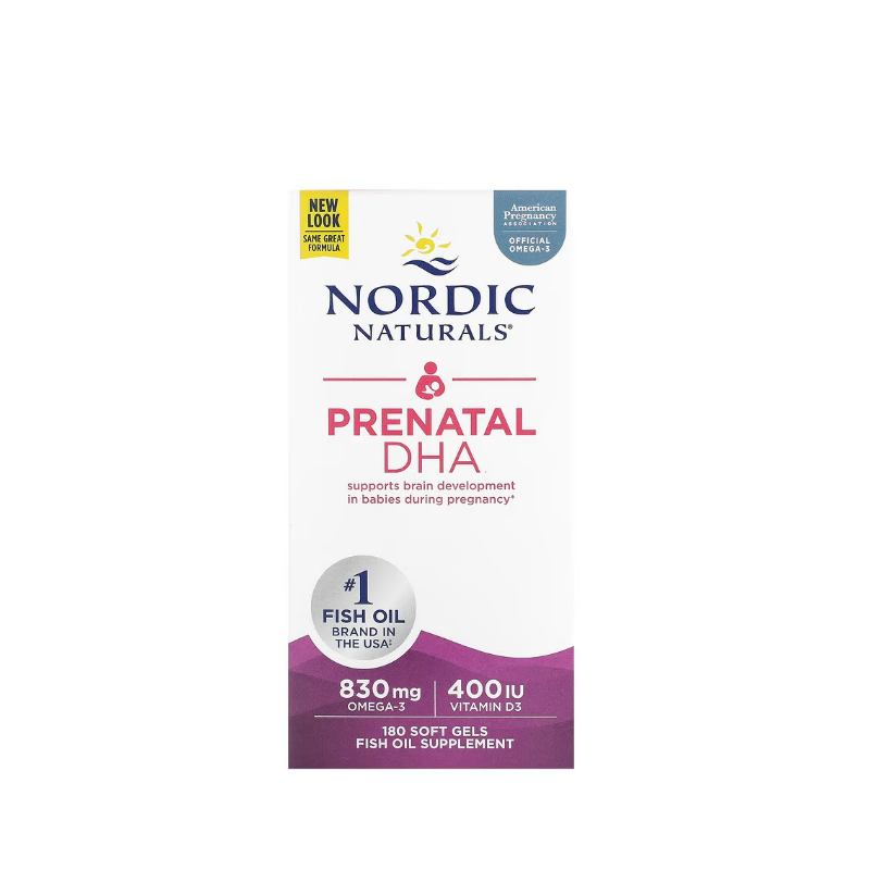 Prenatal DHA, 830mg Unflavored 180 softgels - Nordic Naturals