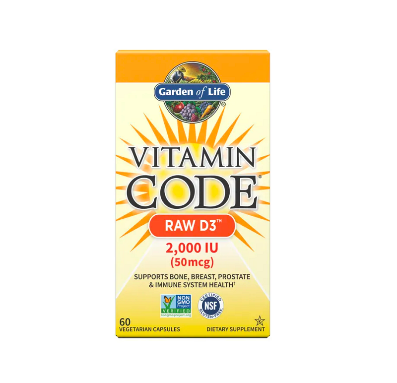 Vitamin Code Raw D3, 2000 IU 60 vcaps Garden of Life