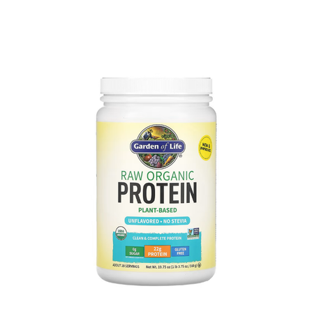 Raw Organic Protein, Unflavored 560 grams - Garden Of Life
