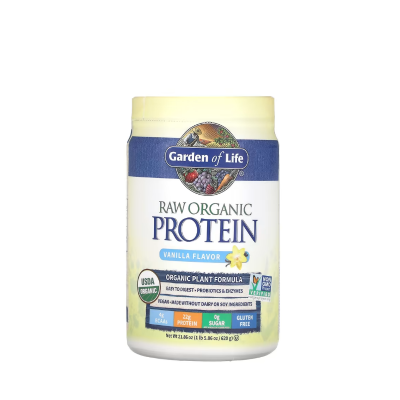 Raw Organic Protein, Vanilla 620 grams - Garden Of Life