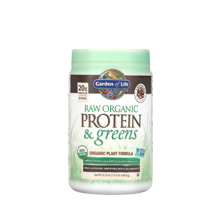 Raw Organic Protein & Greens, Chocolate 610 grams - Garden Of Life