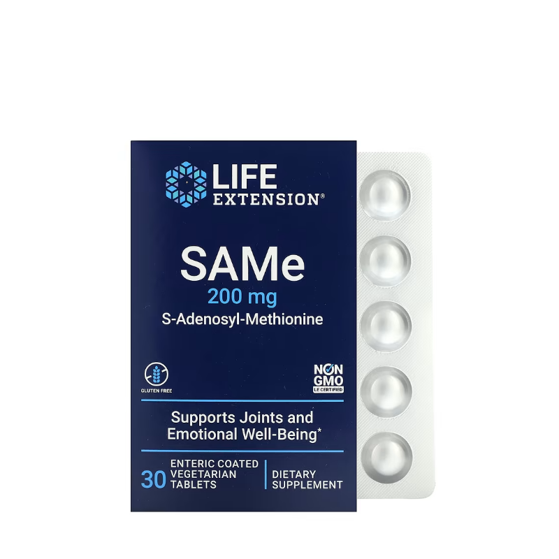 SAMe S-Adenosyl-Methionine, 200mg 30 enteric coated tabs - Life Extension