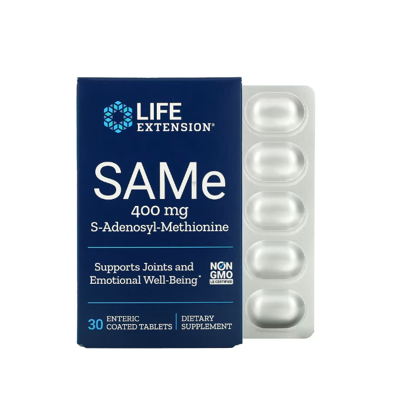 SAMe S-Adenosyl-Methionine, 400mg 30 enteric coated tabs - Life Extension