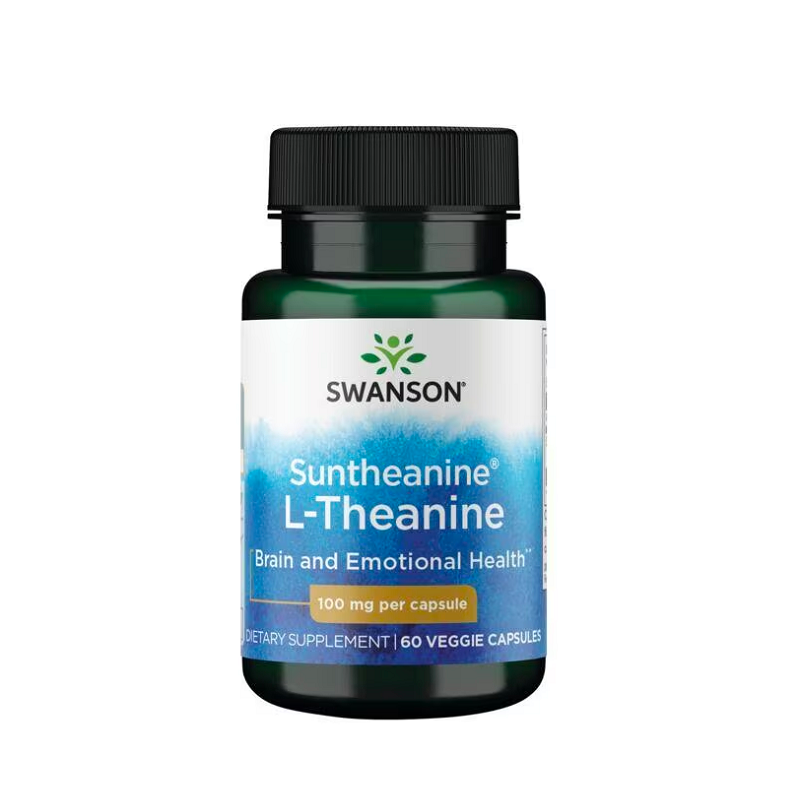 Suntheanine L-Theanine, 100mg 60 vcaps Swanson